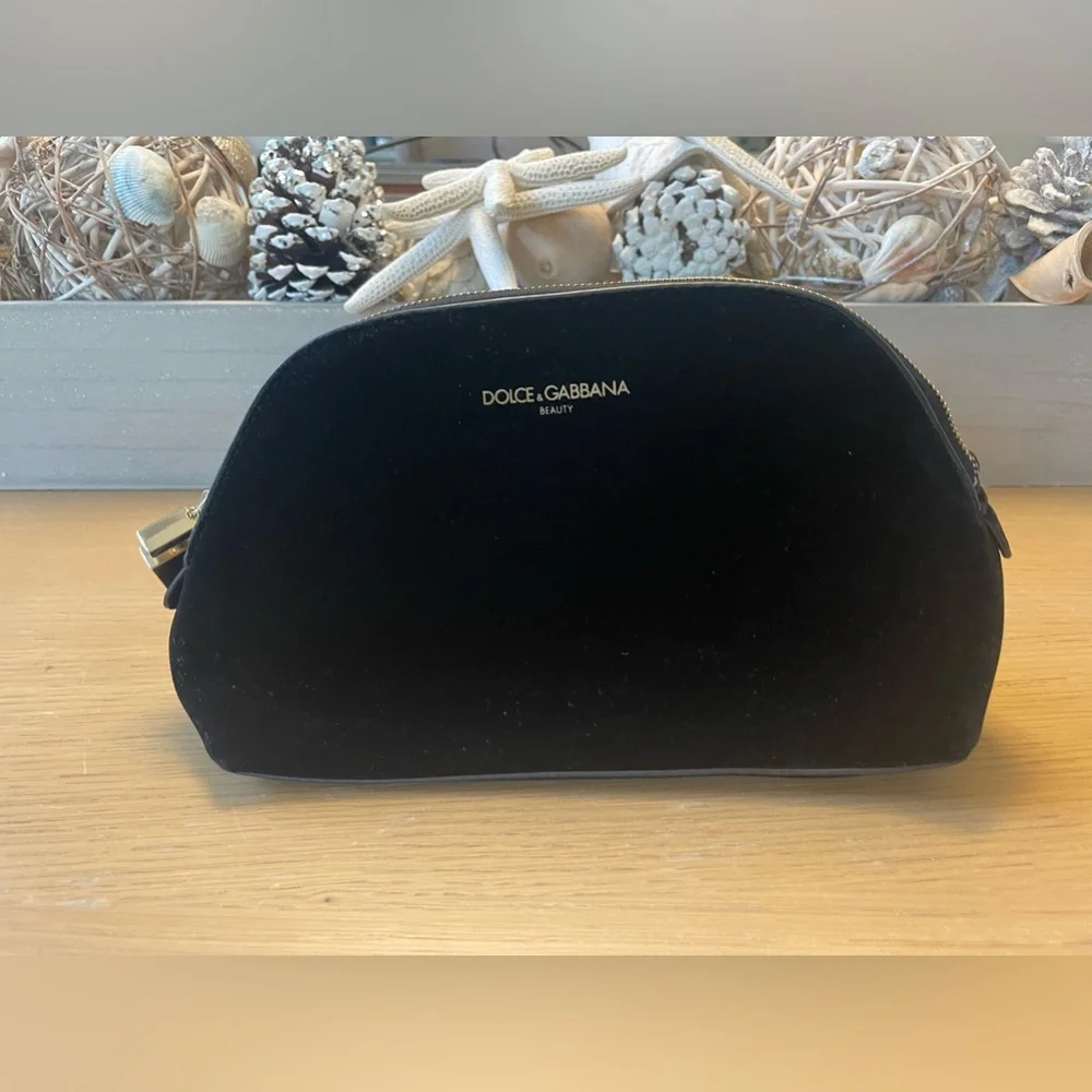 DOLCE & GABBANA BEAUTY BLACK VELVET NEW COSMETIC CASE